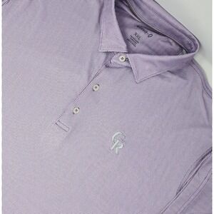 Colorado Rockies Polo Shirt Mens‎ Size XXL 2XL Purple AOP johnnie-O Stretch EUC